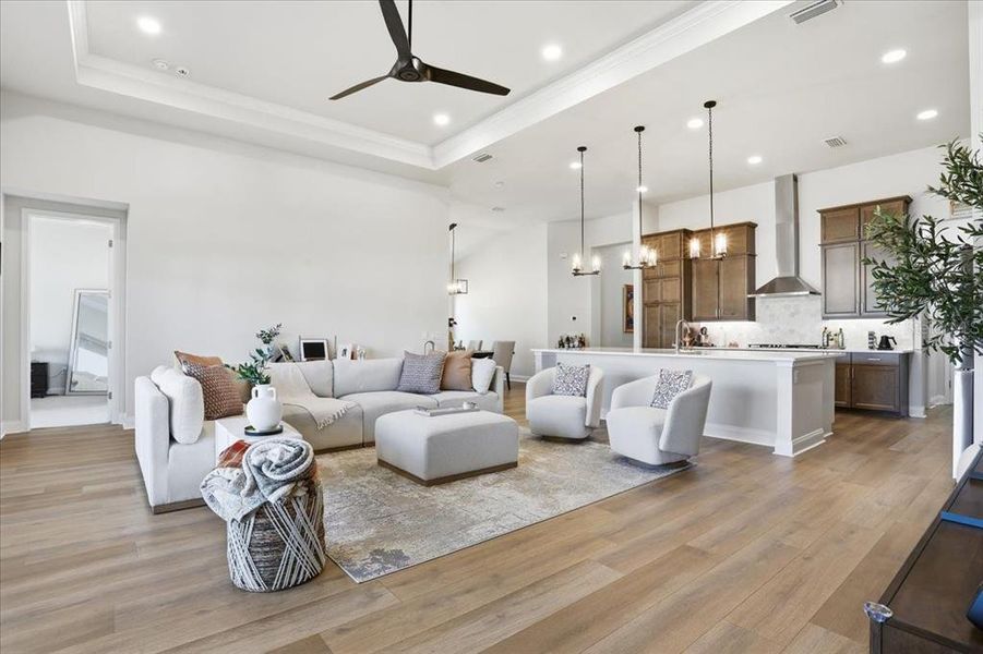 Furnished interior view inside a new home in Oakmont, Gainesville (Image 6). Furnished interior view inside a new home in Oakmont, Gainesville (Image 6).