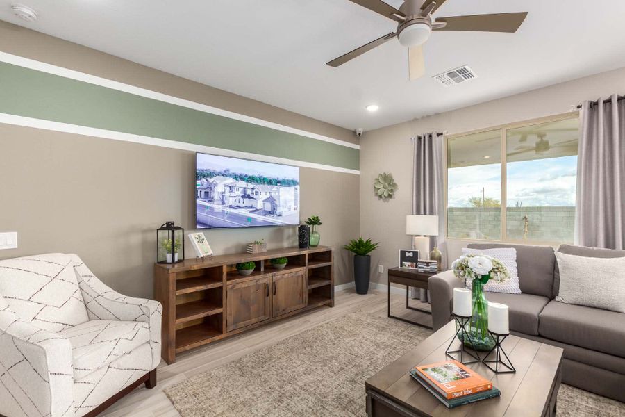 Great Room | Citrus | The Villages at North Copper Canyon – Valley Series | New homes in Surprise, Arizona | Landsea Homes