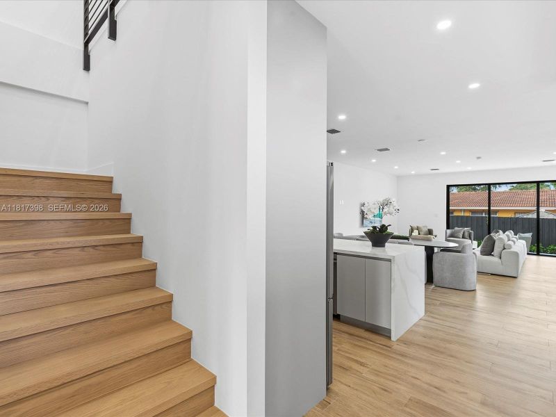 Furnished interior view inside a new home in , Miami (Image 46).
