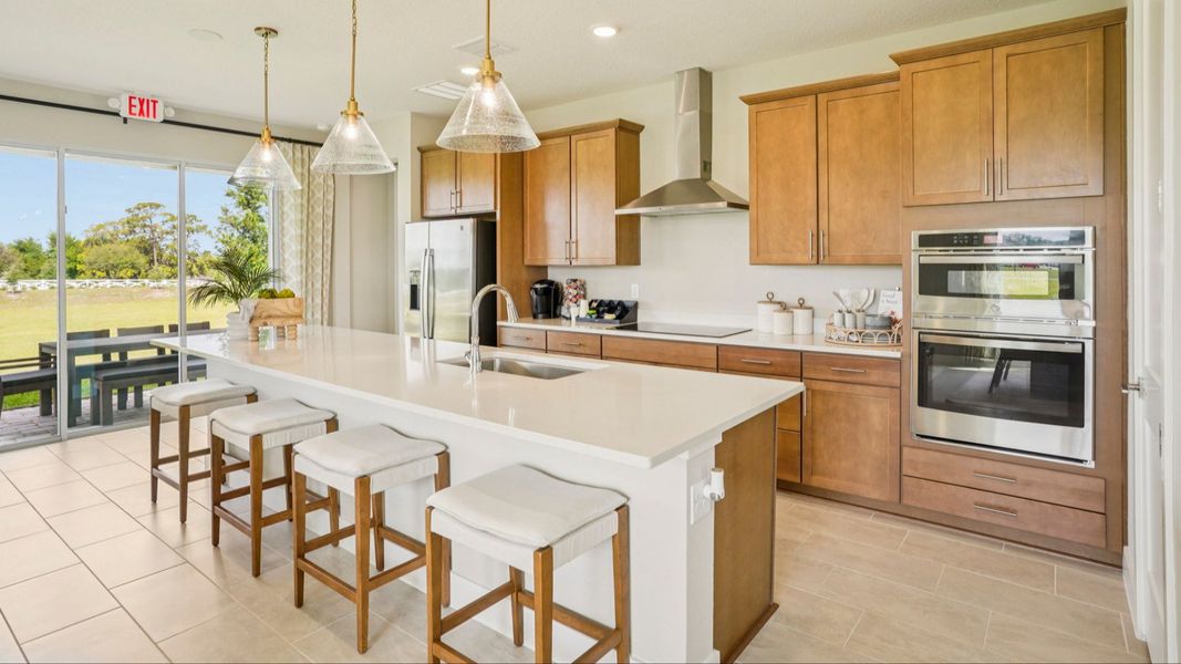 Representative furnished interior of a home built from the Sweetgum by DRB Homes in Ardisia Park, New Smyrna Beach (Image 18).