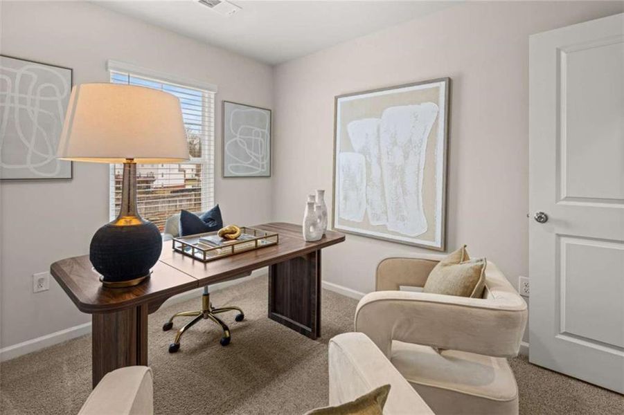 Furnished interior view inside a new home in Notting Hill at Arlington, Atlanta (Image 11). Furnished interior view inside a new home in Notting Hill at Arlington, Atlanta (Image 11).