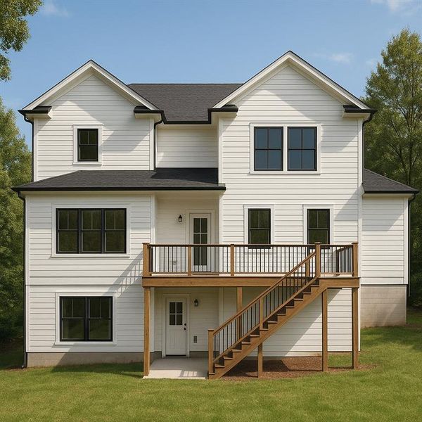 Front exterior of a new home in , Gainesville, GA, highlighting curb appeal (Image 14). Front exterior of a new home in , Gainesville, GA, highlighting curb appeal (Image 14).
