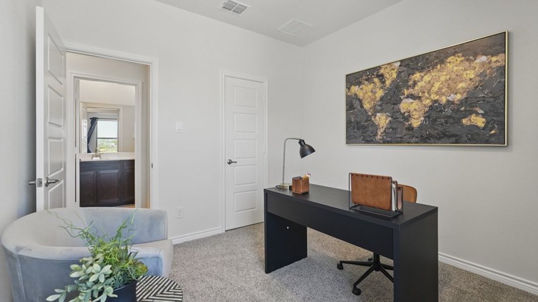 Representative furnished interior of a home built from the Adams by D.R. Horton in Liberty Crossing, Royse City (Image 39). Representative furnished interior of a home built from the Adams by D.R. Horton in Liberty Crossing, Royse City (Image 39).