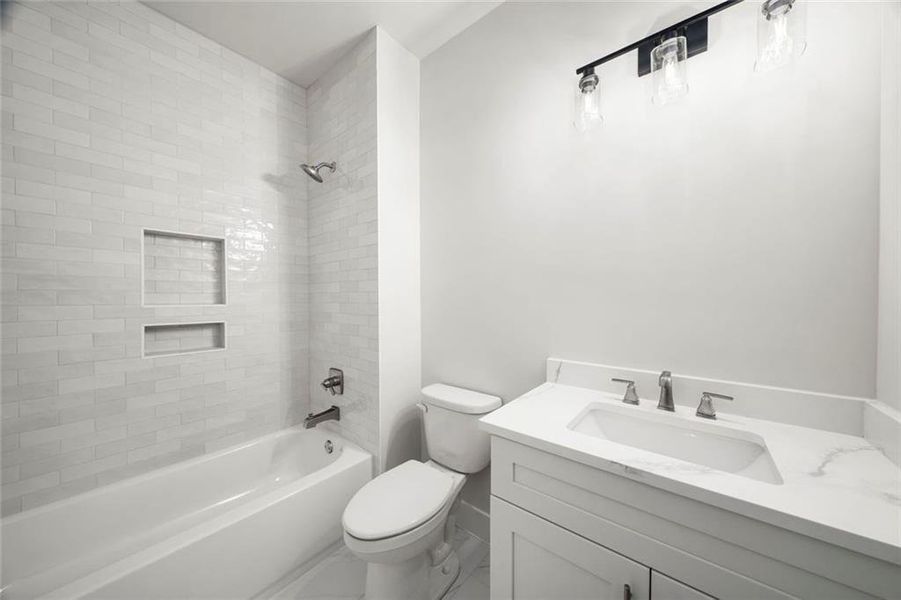 Furnished interior view inside a new home in , Atlanta (Image 36).