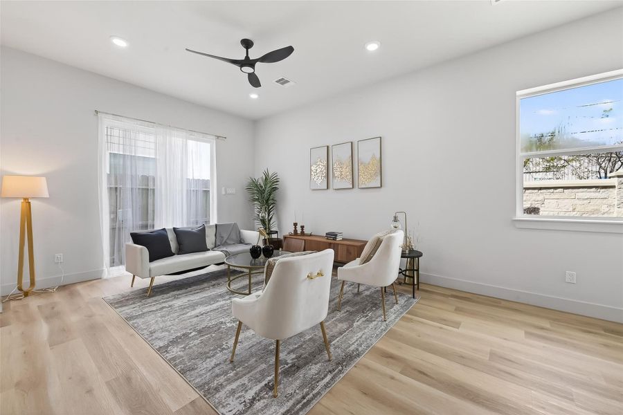 Furnished interior view inside a new home in , Houston (Image 16).