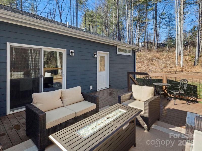 Exterior details and patio area of a home in , Hendersonville (Image 19).