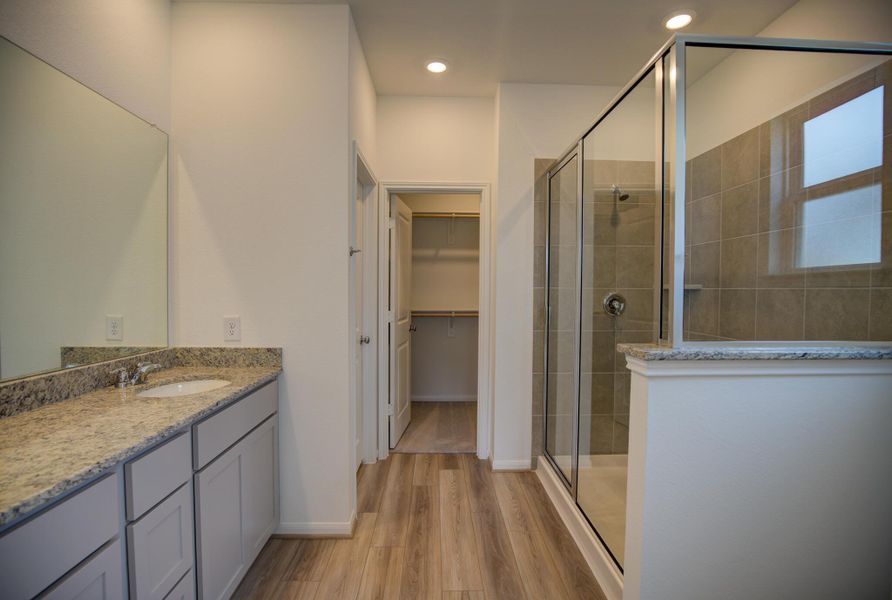 Furnished interior view inside a new home in Mason Woods, Cypress (Image 7).