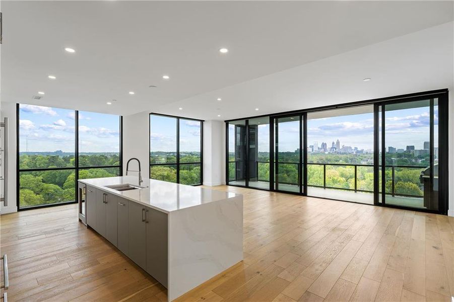 Spacious, unfurnished interior of a new home in The Dillon Buckhead, Atlanta (Image 29).