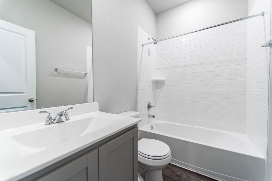 Furnished interior view inside a new home in Windrose Green, Angleton (Image 3).