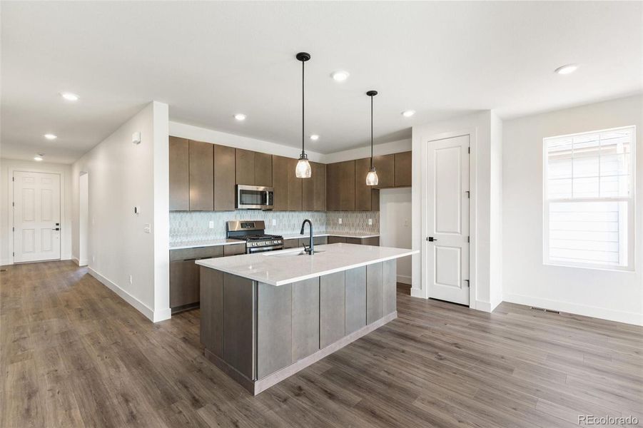 Furnished interior view inside a new home in Terrain Oak Valley, Castle Rock (Image 8).