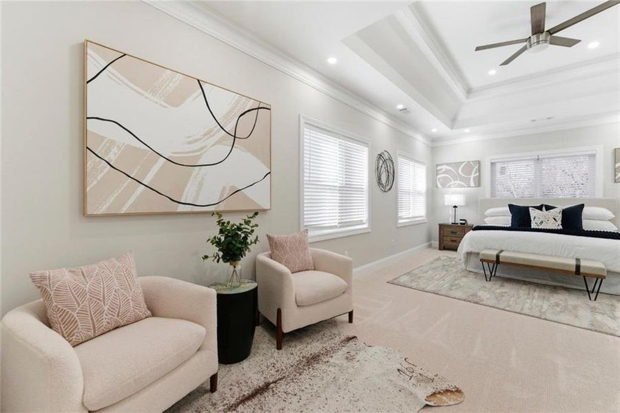 Furnished interior view inside a new home in , Atlanta (Image 12). Furnished interior view inside a new home in , Atlanta (Image 12).