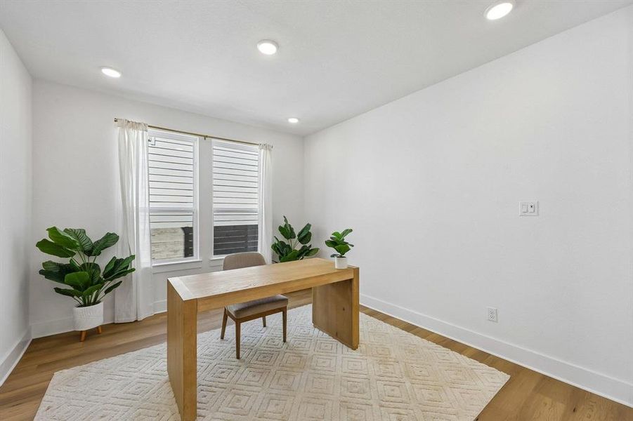Furnished interior view inside a new home in Painted Tree, McKinney (Image 5).