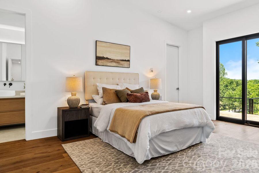 Furnished interior view inside a new home in , Mills River (Image 14).