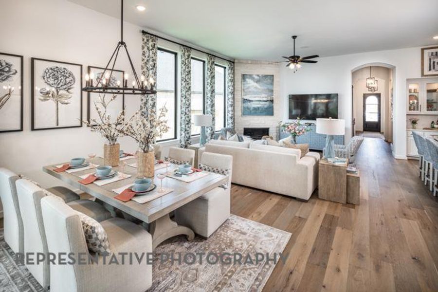Furnished interior view inside a new home in Trinity Falls, McKinney (Image 29). Furnished interior view inside a new home in Trinity Falls, McKinney (Image 29).