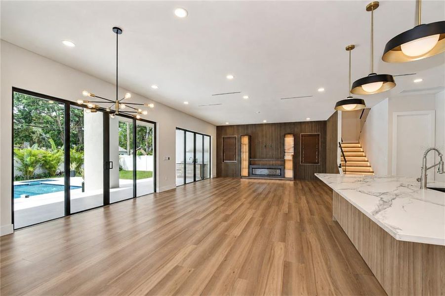Furnished interior view inside a new home in , Tampa (Image 54).