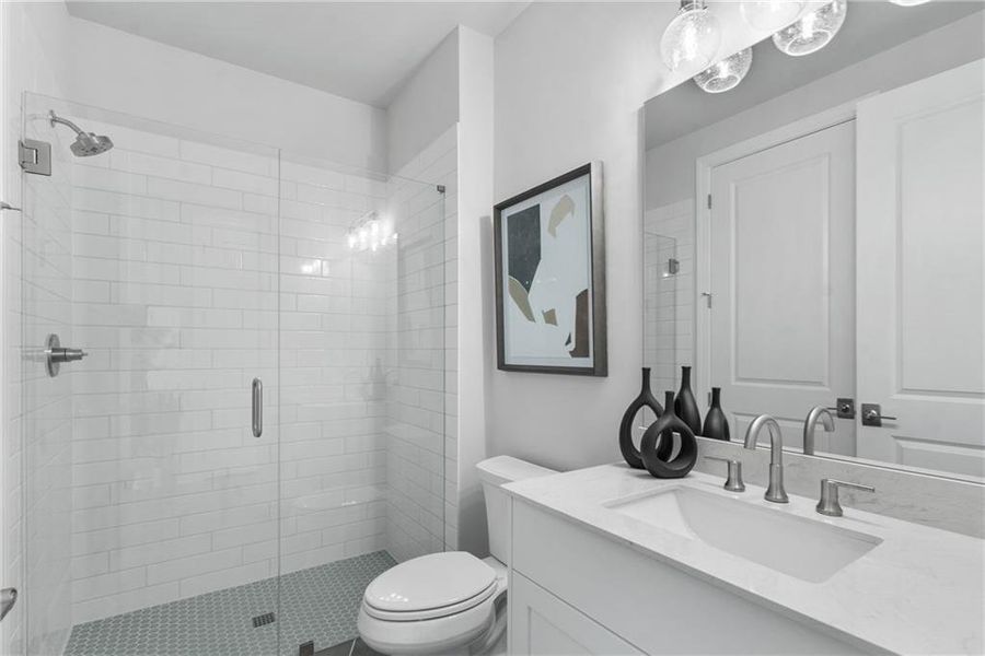 Furnished interior view inside a new home in Promenade at Sawnee Village, Cumming (Image 28).