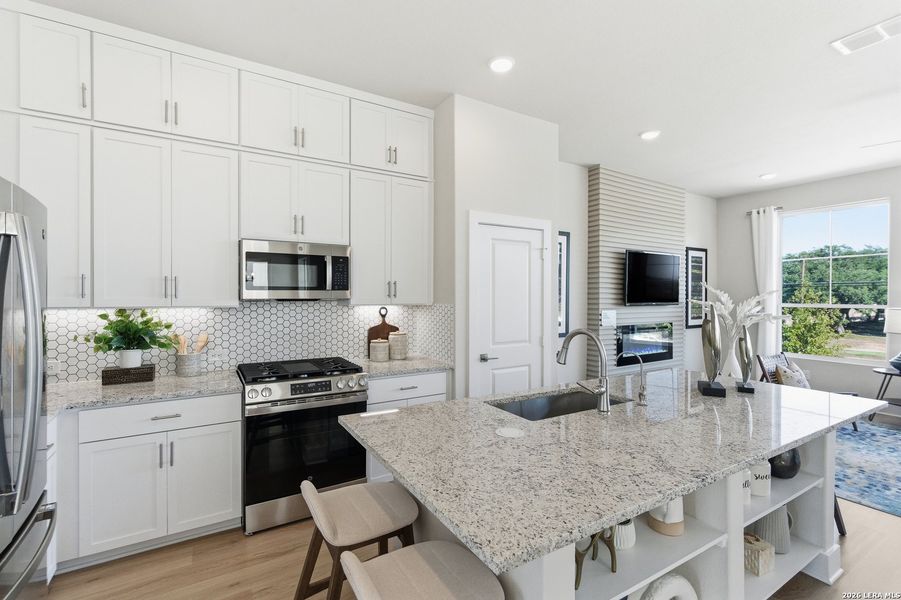 Furnished interior view inside a new home in Rose Hill, San Antonio (Image 22).