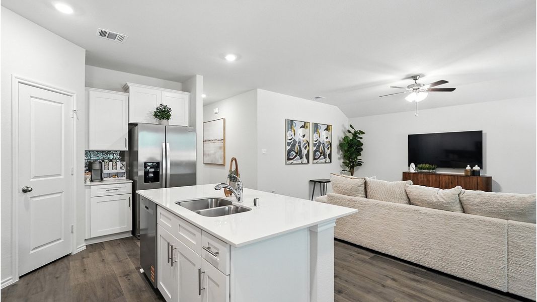Representative furnished interior of a home built from the Huntsville by D.R. Horton in The Reserve at Timber Creek, Lindale (Image 11).