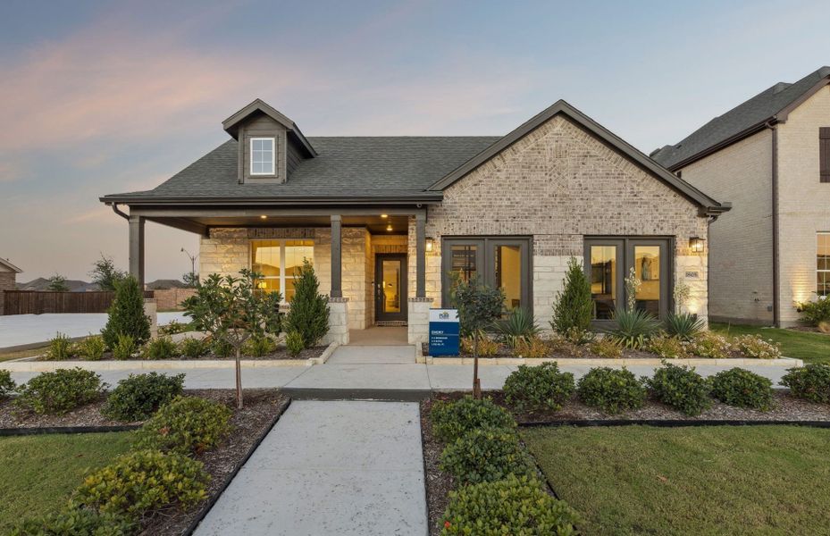 Representative exterior photo of a completed home built from the Emory by Pulte Homes in Sonoma Verde, Rockwall, TX (Image 22).