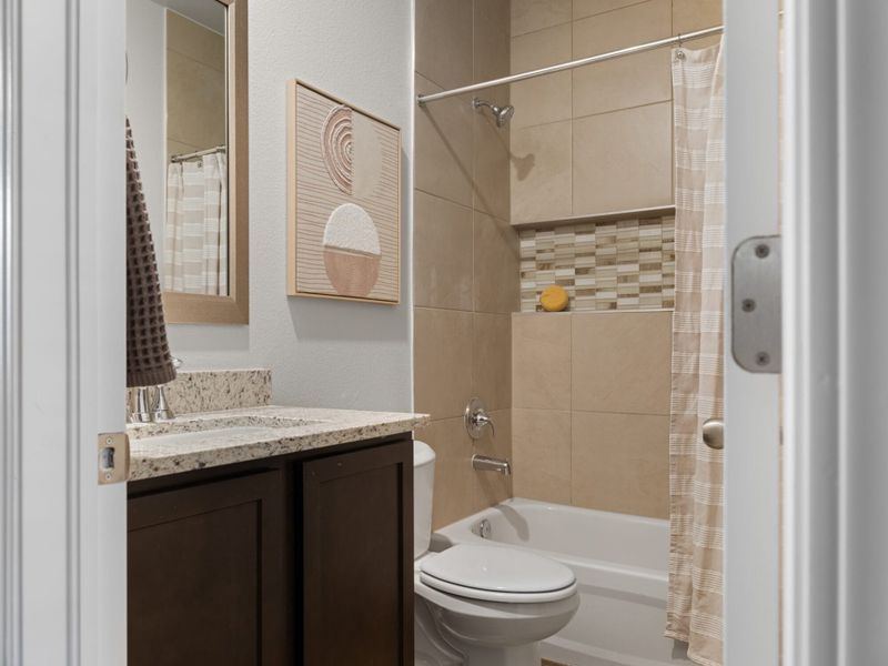 Representative furnished interior of a home built from the Ocotillo by View Homes in Summer Sky, El Paso (Image 13).