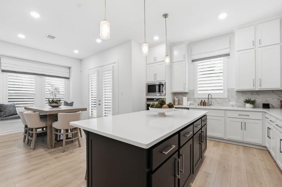 Furnished interior view inside a new home in Bridgeland Central, Cypress (Image 32).