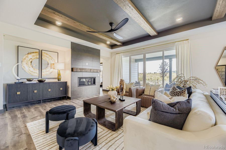 Living Room Picture of model home not actual home