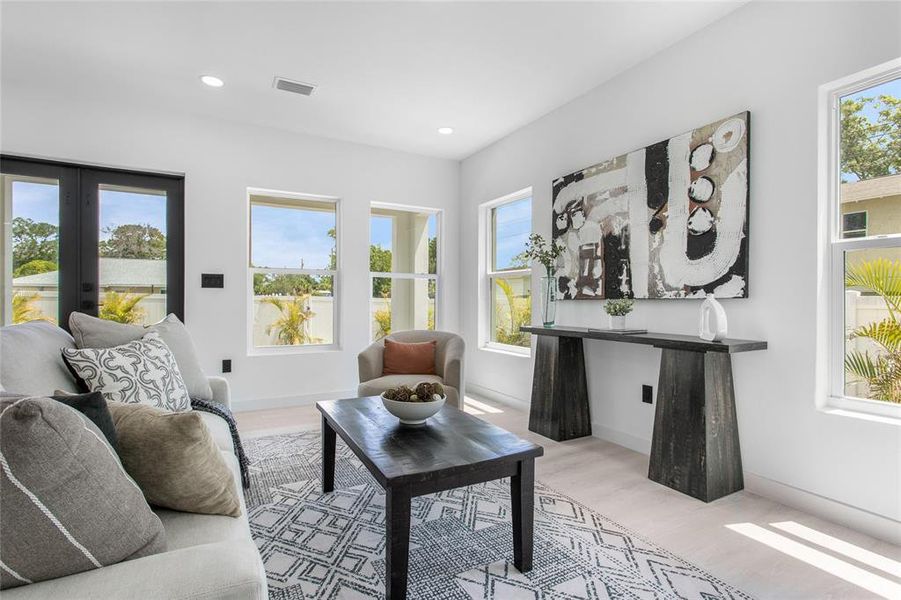 Furnished interior view inside a new home in , St. Petersburg (Image 9).