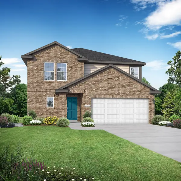 Representative exterior photo of a completed home built from the The Tierra by Davidson Homes LLC in Emberly, Beasley, TX (Image 2).