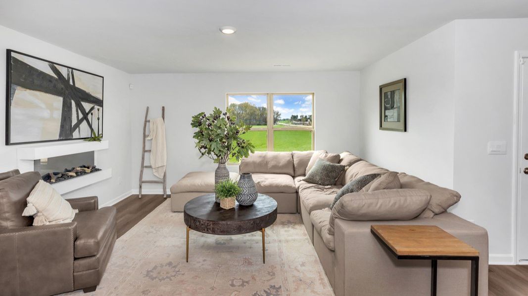 Representative furnished interior of a home built from the Kerry by D.R. Horton in Bailey Park, Fayetteville (Image 15).