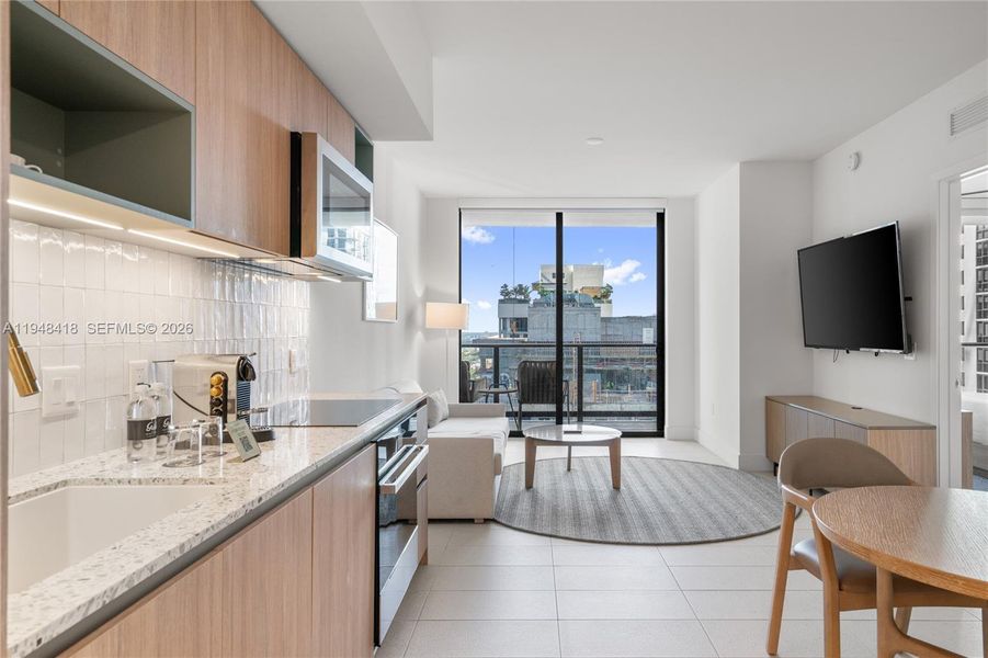 Furnished interior view inside a new home in , Miami (Image 40). Furnished interior view inside a new home in , Miami (Image 40).