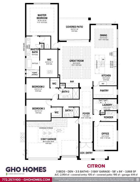 2D floor plan layout for the Citron by GHO Homes in Seaglass, Vero Beach, FL (Image 16). 2D floor plan layout for the Citron by GHO Homes in Seaglass, Vero Beach, FL (Image 16).