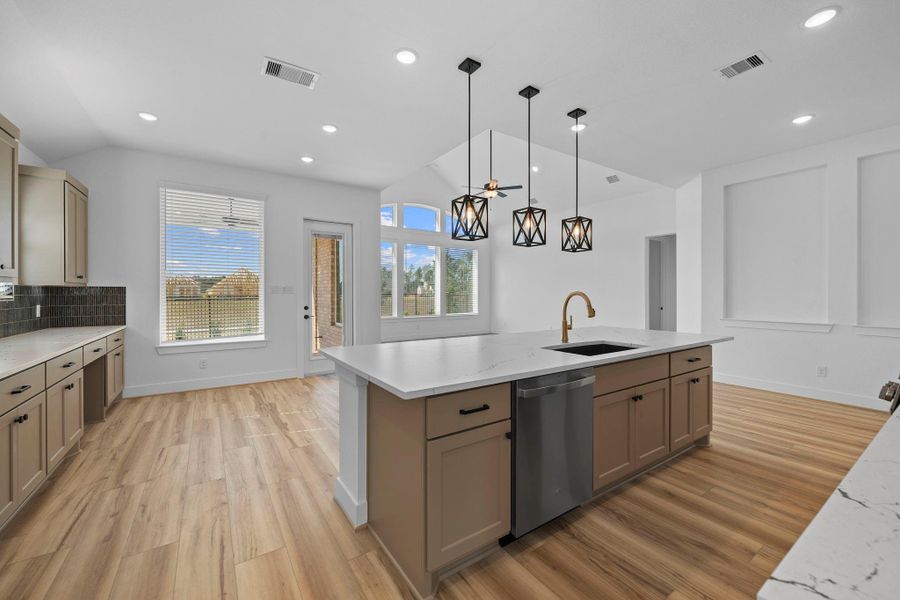 Furnished interior view inside a new home in Artavia, Conroe (Image 8).