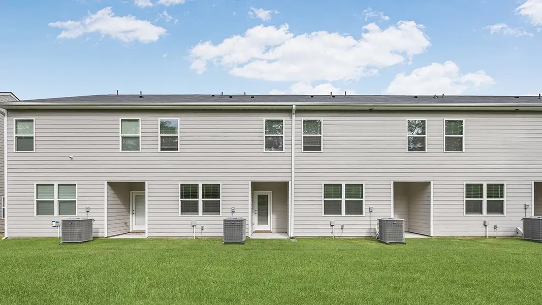 Exterior details and patio area of a home in Laurel Park Townhomes, Hephzibah (Image 3).