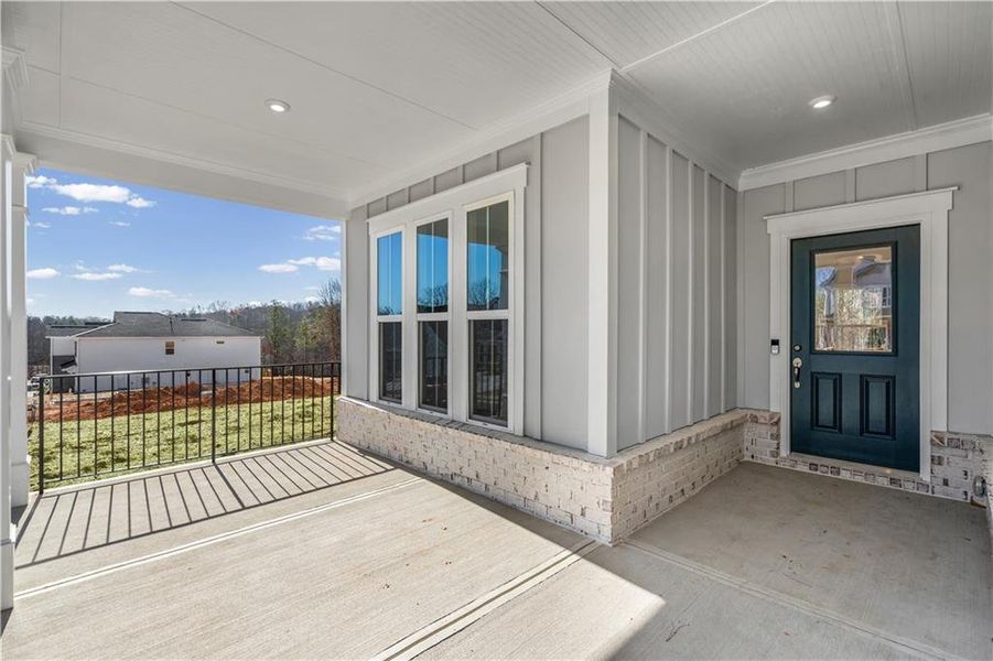 Exterior details and patio area of a home in Hunters Creek, Flowery Branch (Image 3). Exterior details and patio area of a home in Hunters Creek, Flowery Branch (Image 3).