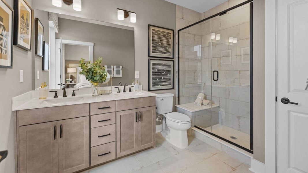 The Landon Plan by DRB Homes in Charlotte, NC - Bathroom