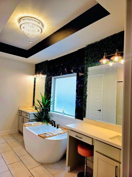 Furnished interior view inside a new home in The Trails, New Caney (Image 9).
