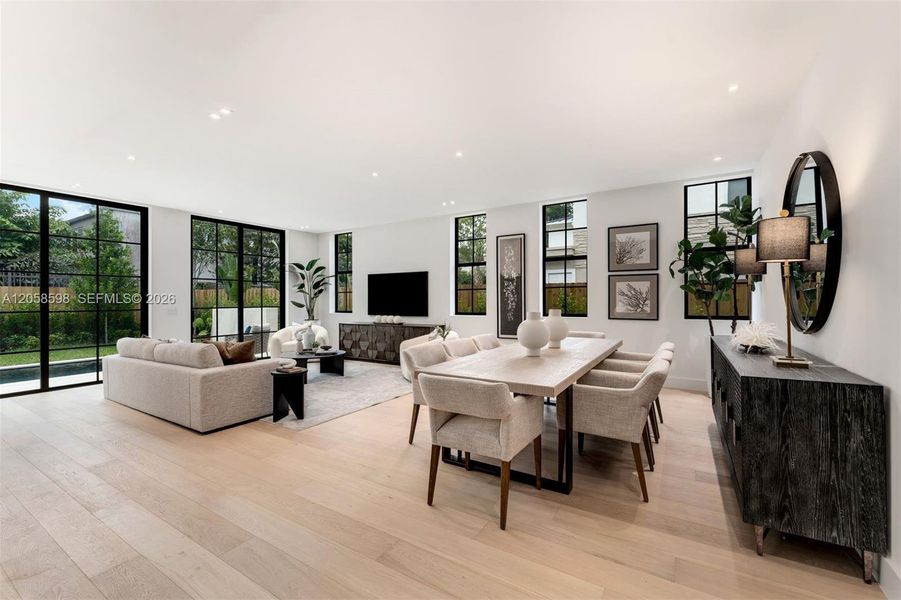 Furnished interior view inside a new home in , Miami (Image 16).