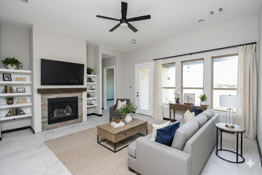 Furnished interior view inside a new home in , Sweeny (Image 26). Furnished interior view inside a new home in , Sweeny (Image 26).