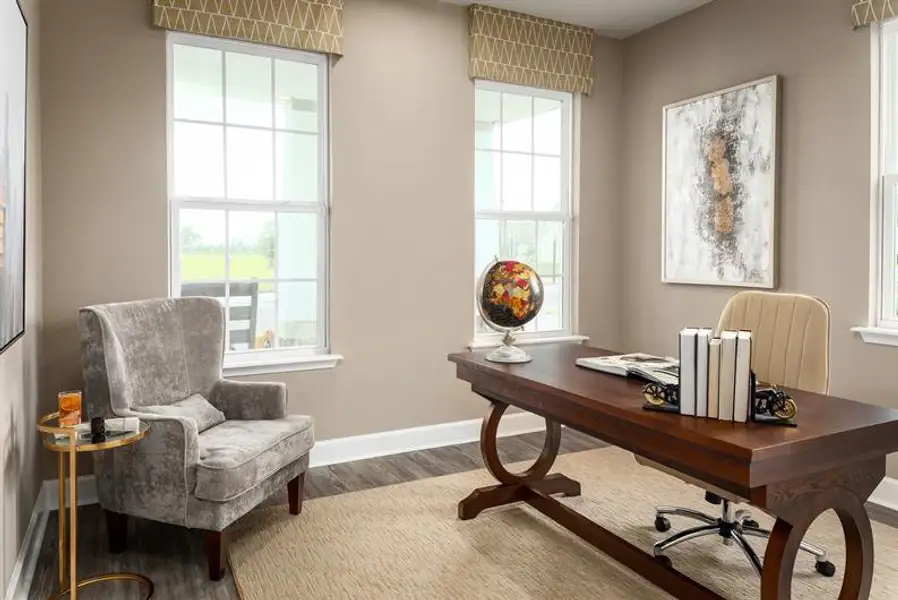 Representative furnished interior of a home built from the Rochelle by Ryan Homes in Bellaviva, Auburndale (Image 8).