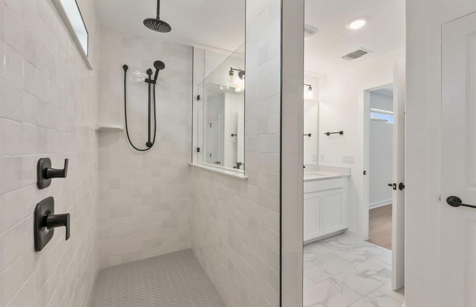 Furnished interior view inside a new home in Wolf Ranch, Georgetown (Image 4). Furnished interior view inside a new home in Wolf Ranch, Georgetown (Image 4).