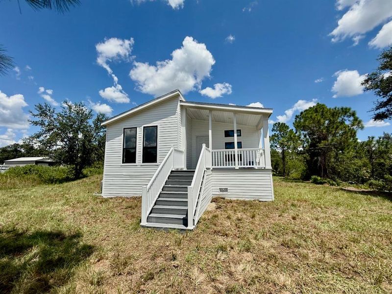 Rear of Home with Half Porch Rear of Home with Half Porch