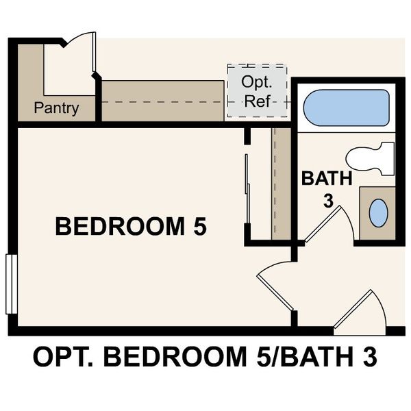 2D floor plan layout of this home in Brighton Crossings, Brighton, CO (Image 3).