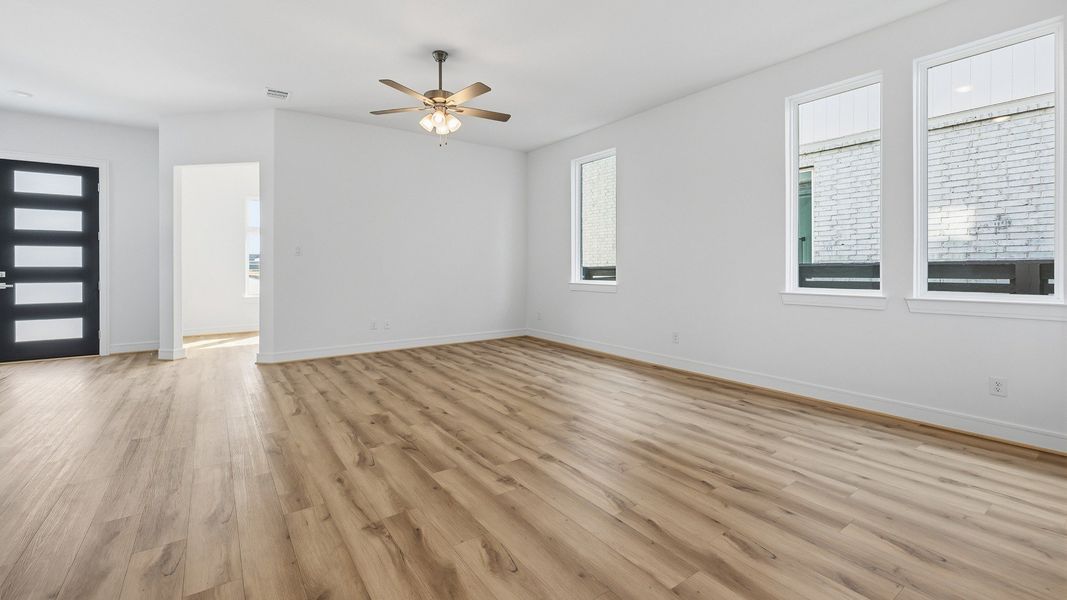 Representative furnished interior of a home built from the Paloma by Brightland Homes in Bridgeland Central, Cypress (Image 8).