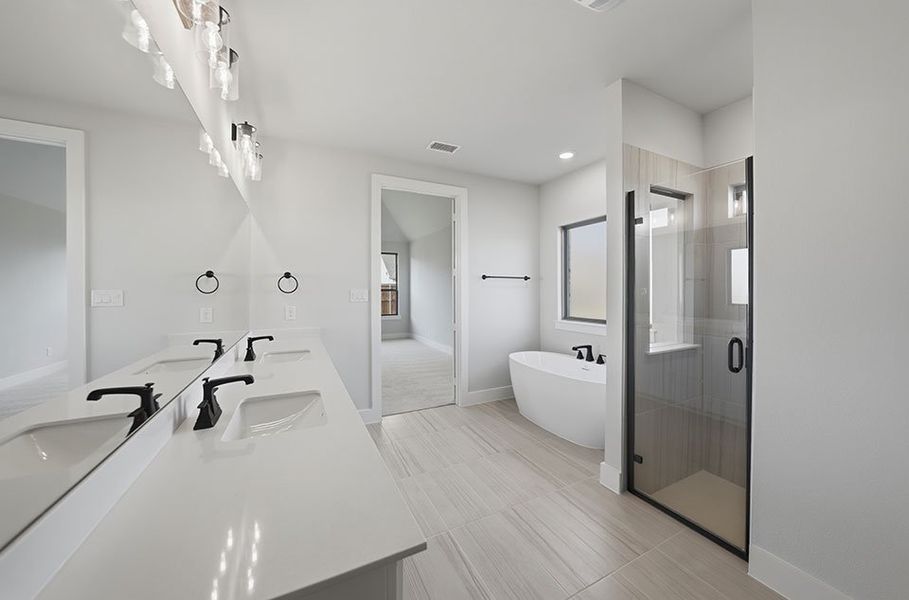 Furnished interior view inside a new home in The Homestead - 62', Rockwall (Image 12).