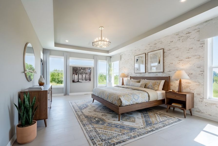 Furnished interior view inside a new home in Woodberry, Canton (Image 19).