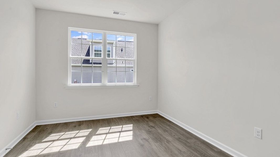 Spacious, unfurnished interior of a new home in The Villas at Kinsley, Jamestown (Image 12). Spacious, unfurnished interior of a new home in The Villas at Kinsley, Jamestown (Image 12).