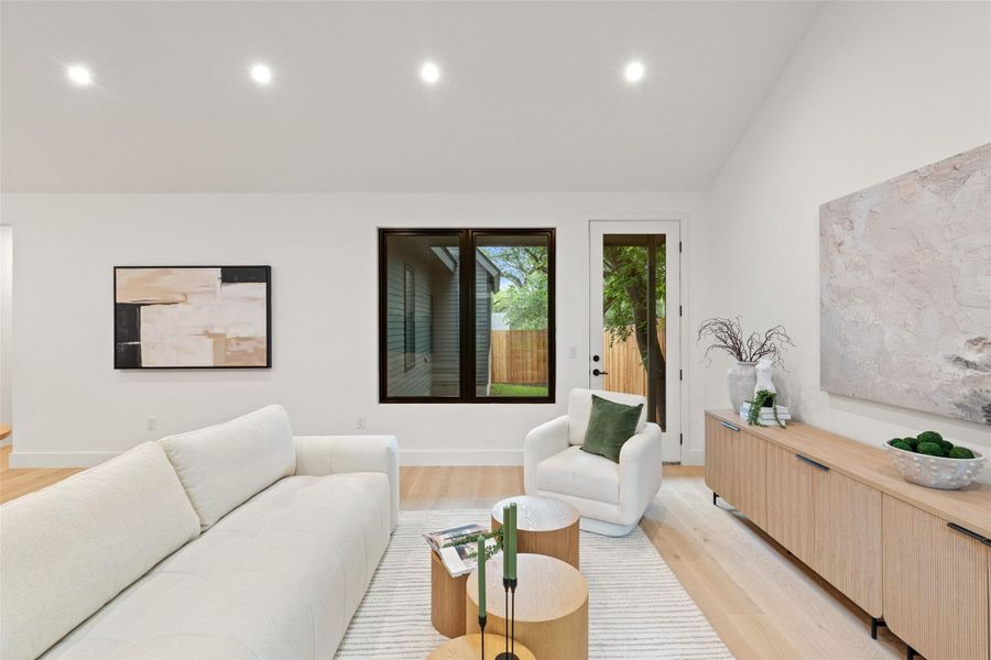 Furnished interior view inside a new home in , Austin (Image 28).
