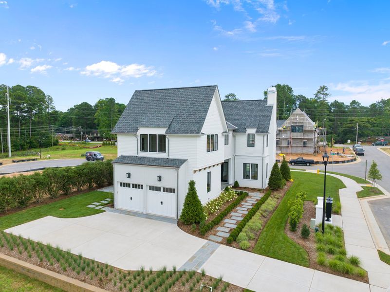 Representative exterior photo of a completed home built from the Abigail by Homes by Dickerson in The Founding at Blue Ridge, Raleigh, NC (Image 24). Representative exterior photo of a completed home built from the Abigail by Homes by Dickerson in The Founding at Blue Ridge, Raleigh, NC (Image 24).