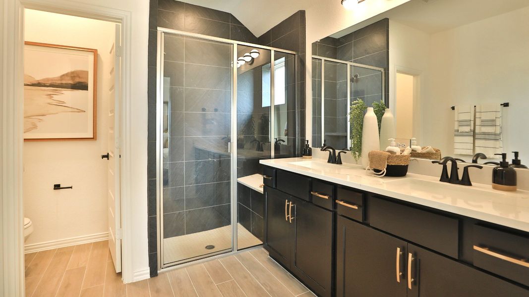 Furnished interior view inside a new home in Bridgeland Creekland Village, Cypress (Image 19).