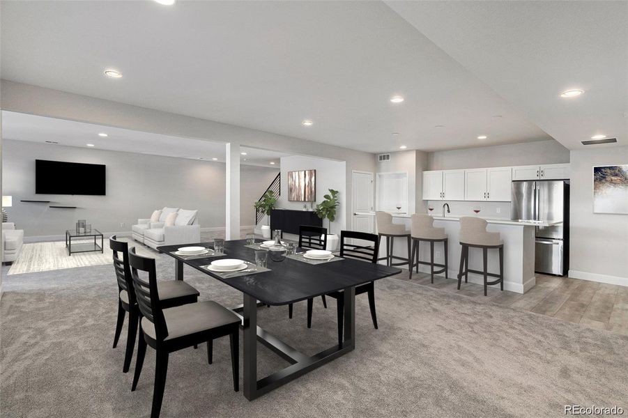 Furnished interior view inside a new home in , Castle Rock (Image 13).